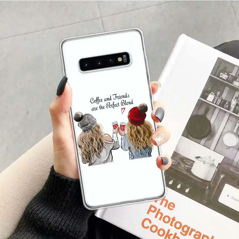 TR028-9 С надписью Best Friends в комплекте чехол для samsung Galaxy A10 A20E A30 A40 A70 M30S A50S A6 A7 A8 A9 плюс мягкий чехол для мобильного телефона чехол Coque - Цвет: TR028-9