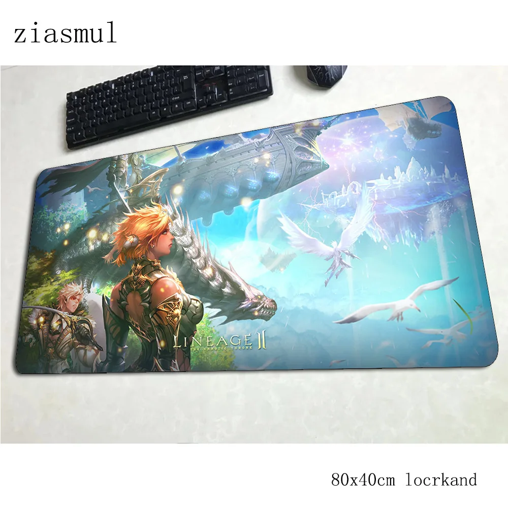 Lineage 2 коврики 800x400x3 мм Киберспорт коврик для игровой мыши большая клавиатура locrkand