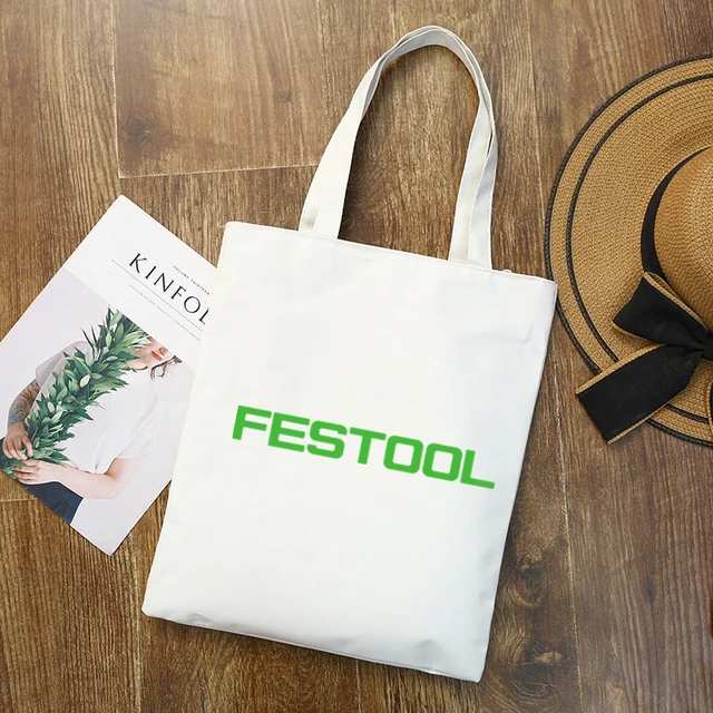 Festool logo Shopping Bag Eco Canvas Cotton Shopper Bolsas De Tela Bag  Shoping Reusable Sacolas - AliExpress
