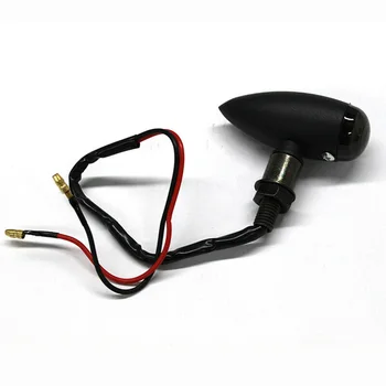 

For Harley Turn Signal Lights Motorcycle Black New 2 wires 2pcs Durable