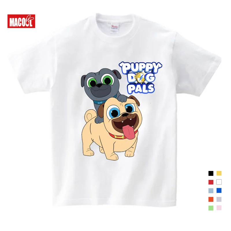 Kids T-shirt Г. Детские мультяшный щенок, друзья, толстовки с капюшоном Одежда для мальчиков и девочек детские зеленые забавные толстовки и свитера Детская футболка От 2 до 8 лет - Цвет: Kids T-shirt