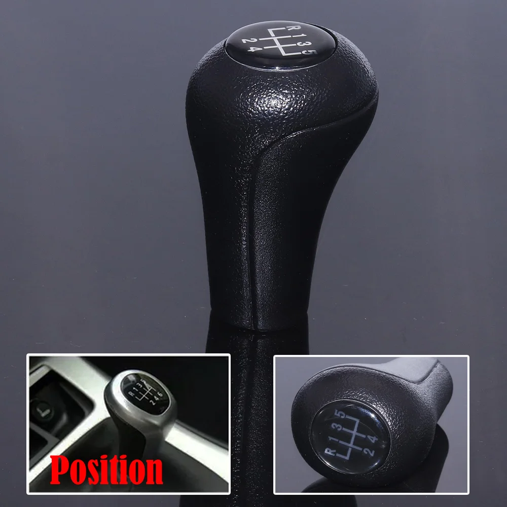 New Black 5 Speed Car Gear Shift Knob Head Manual Lever Handle Shifter