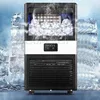 Home Ice Maker Mini Intelligent Fully Automatic 45KG Business Machine Dorm Room Barreled Water Fast Ice Making Frozen Appliances 1