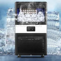 Home Ice Maker Mini Intelligent Fully Automatic 45KG Business Machine Dorm Room Barreled Water Fast Ice Making Frozen Appliances 1