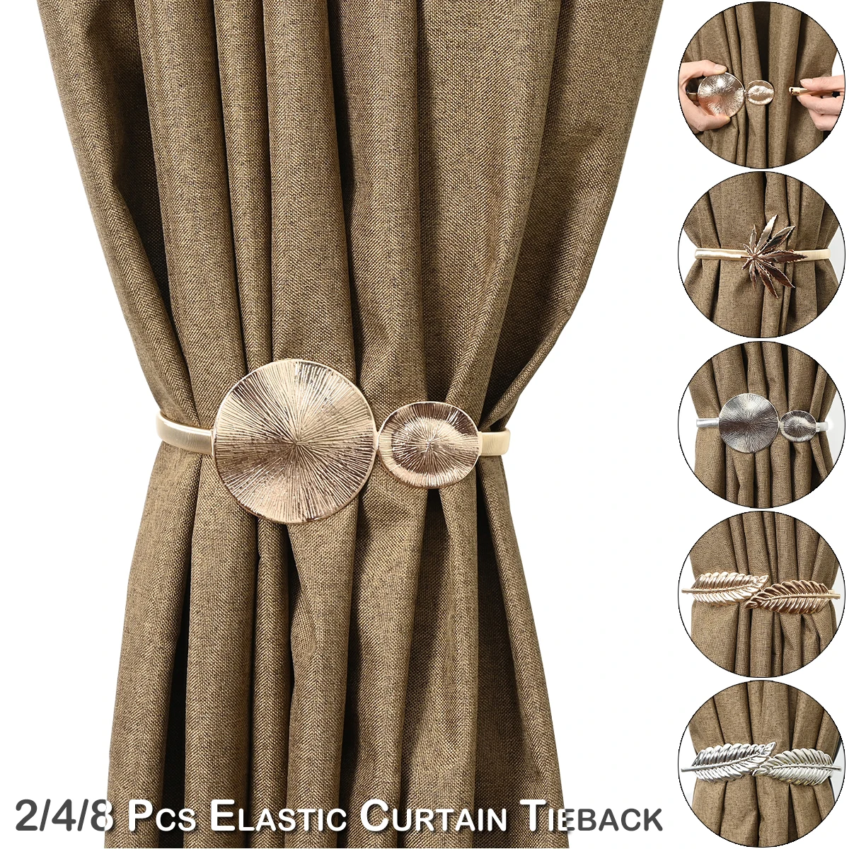 Curtain Holdbacks Rope Tie Backs Tassel Tiebacks Living Room Bedroom Decorate 