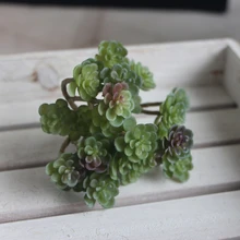 1pc Artificial Mini Simulated Succulent Plant Garden Display Fake Flower Lifelike Ornaments Festive Party Supplies