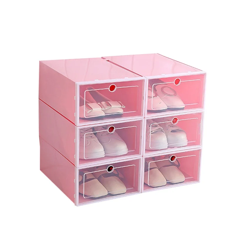 Foldable Shoe Box Organizer Transparent Storage Shoes Box Drawer Household DIY Shoe Box Drawer Divider Home Storage MN