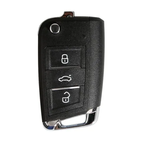 Xhorse VW MQB Стиль Флип транспондер ключ 3 кнопки XKMQB1 10 шт./лот