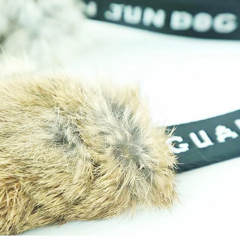 High-Quality Rabbit Skin Dog Bite Cloth Dog Bite Tug Toy Young training interactive supplies Chewing Toy Pet Supply