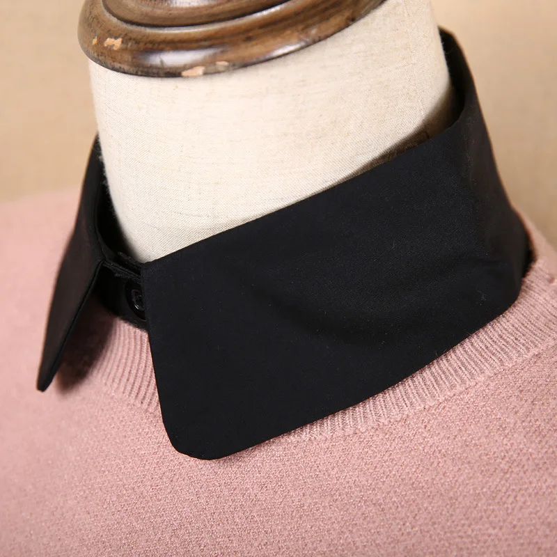 Корейский стиль кружева поддельные кукла воротник женская блузка Модные женские зимние винтажные воротники ткань для женщин Поддельные Половина рубашка Съемный