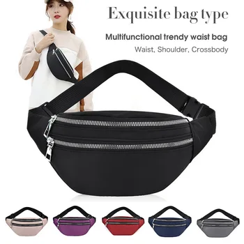 

Retro Waist Bag New Fashion Fanny Pack Shoulder Bag Ladies Alligator Pattern Waist Pack Women Belt Bag Multifunctional Chest Bag