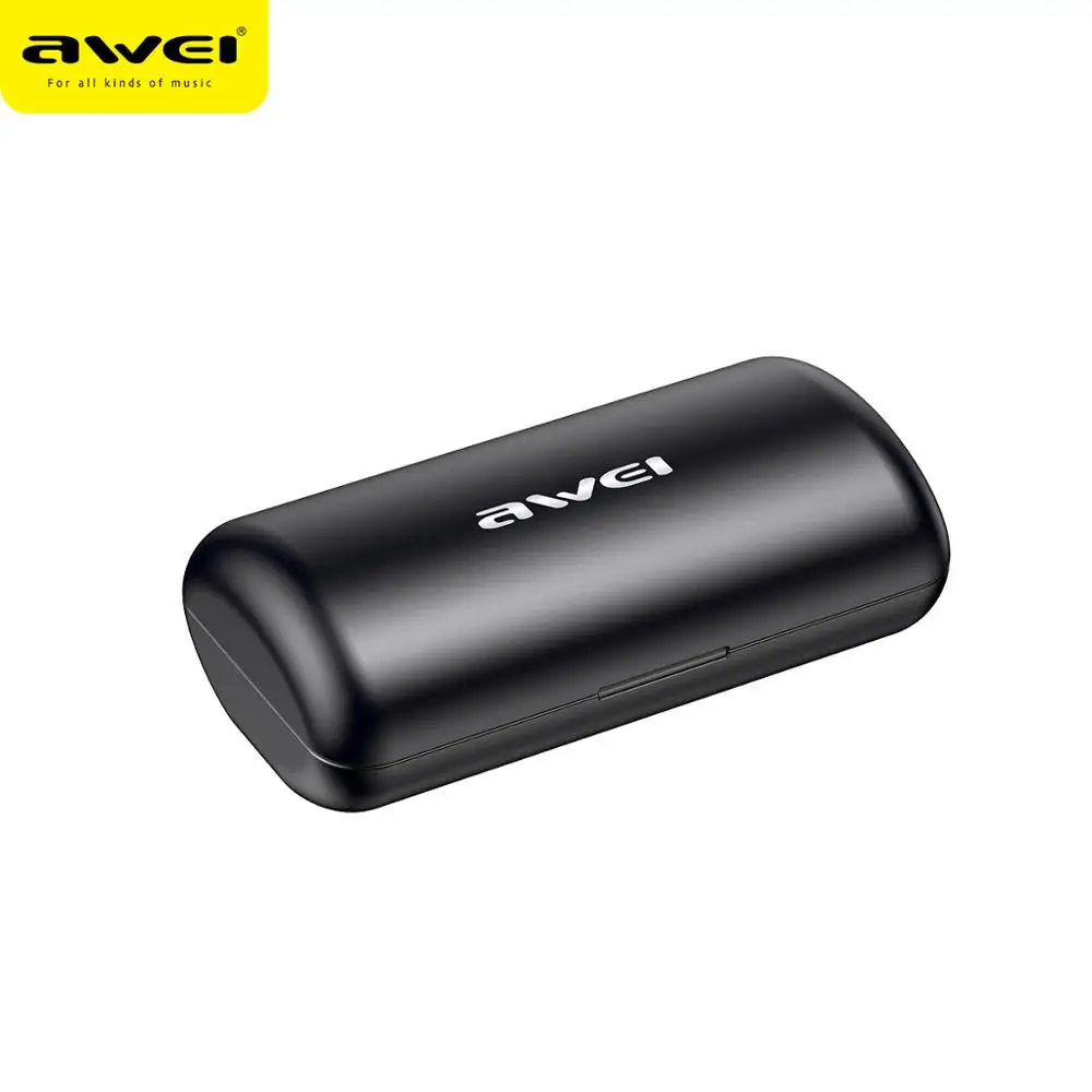 Awei T22 Ear Hook Bluetooth Earphones 1500mAh Charging Case Earbuds Outdoor TWS Headphone for Phone