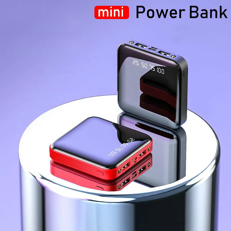 Mi ni power Bank, 30000 мА/ч, для iPhone X, Xiaomi mi, power bank, Pover Bank, зарядное устройство, два порта Usb, внешняя батарея, повербанк, портативный