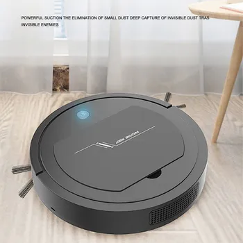 

Rechargeable Automatic Smart Robot Vacuum Cleaner Edge Cleaning Suction Sweeper Smart Sweeping Dirt Dust Hair Automatic Cleaner
