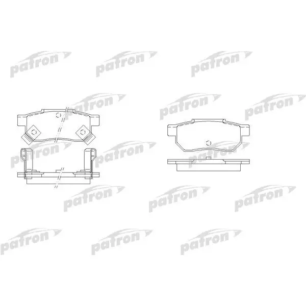 Колодки тормозные дисковые задн HONDA: CIVIC IV 91-95, CIVIC IV