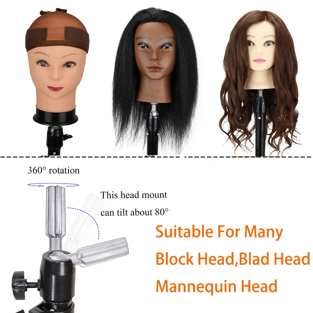 Mannequin Hair Wig Tripod Stand  Heavy Duty Tripod Wig Stand - Wig Tripod  Stand - Aliexpress