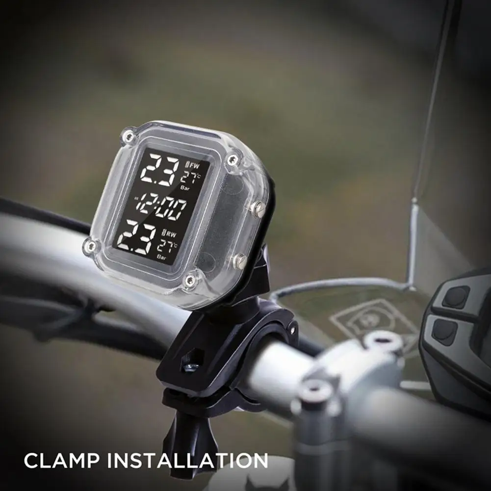 Yiwa DIY TPMS для мотоцикла система контроля давления в шинах с высокой точностью измеритель давления шины Беспроводной внешний датчик