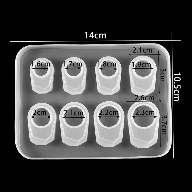 1Pcs Rings Resin Epoxy Molds Mixed Size Silicone Casting Molds Tool For DIY Jewelry Making Findings Supplies Accessories 5