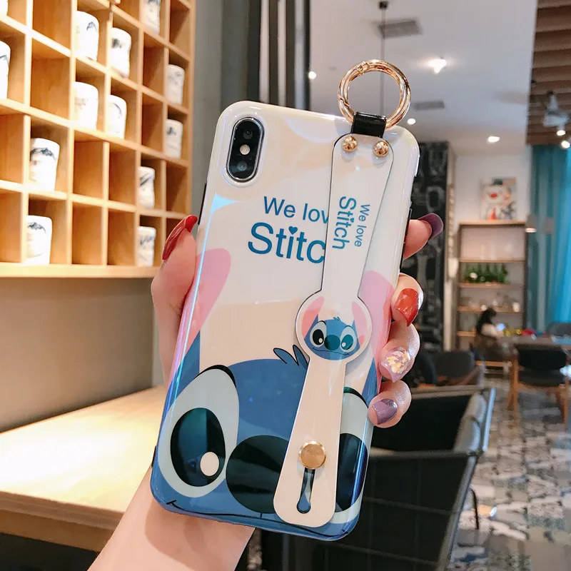 Для iPhone 11 pro Max мультфильм Сейлор Мун ремешок мягкий чехол для телефона для iPhone X XR XS Max 6 6S 7 8plus милый чехол+ ремешок