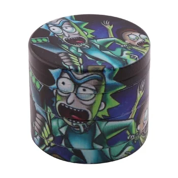 

Rick and Morty Grinder 40mm Mini Zinc Alloy 4 Layer Color Printing Random Color