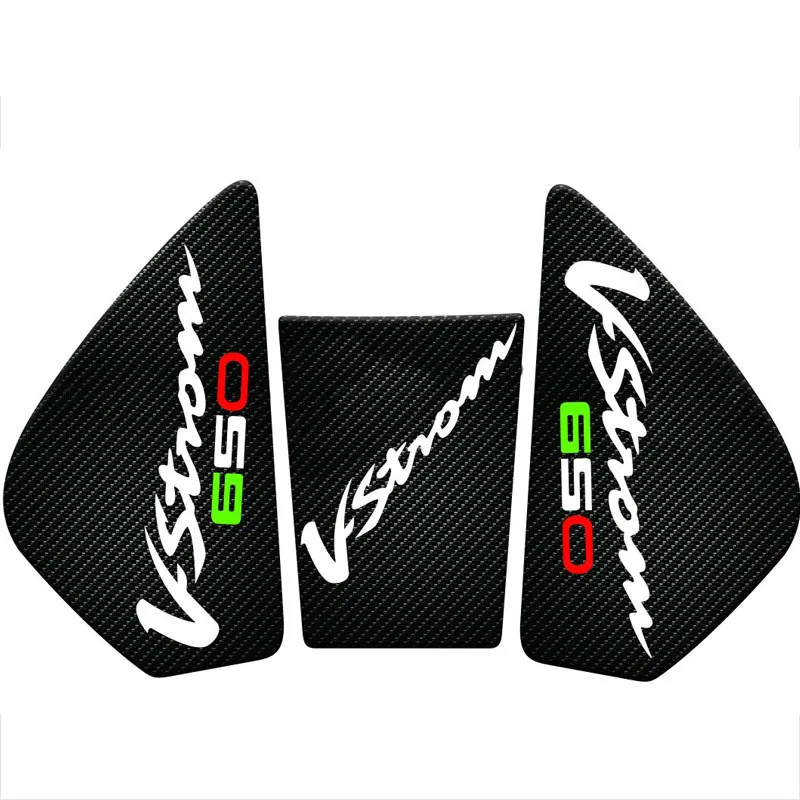 3D Motorcycle Anti slip Tank Pad Sticker Pad Side Gas Knee Grip Protector For SUZUKI V-Strom650 DL650 V-Strom 650 DL 650 VStrom