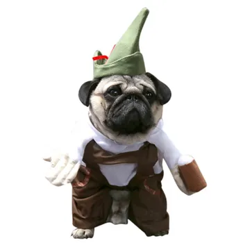 

1PC Pets Dog Clothes Halloween Clothes Jackets Cute Beer Waiter Upright Outfit Funny Upright Jackets Dress Up Cats Dogs Product