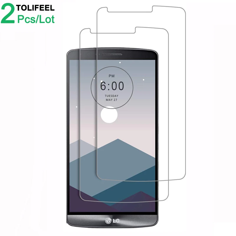 

2Pcs Tempered Glass For LG G3 Screen Protector 9H 2.5D Phone On Protective Glass For LG G3 D830 D831 D850 D851 D855 Glass