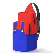 

HAIFVA Crossbody Bag for Nintendo Switch OLED Super Mario Travel Carry Case Shoulder Bag for Game Accessories Protective Bag