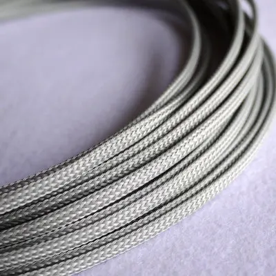 1m/lot 30mm PET Expandable Braided Cable Sleeving Colorful Electrical Wire Insulation Protect Sleeve Sheathing Wrap Protection - Цвет: Серый