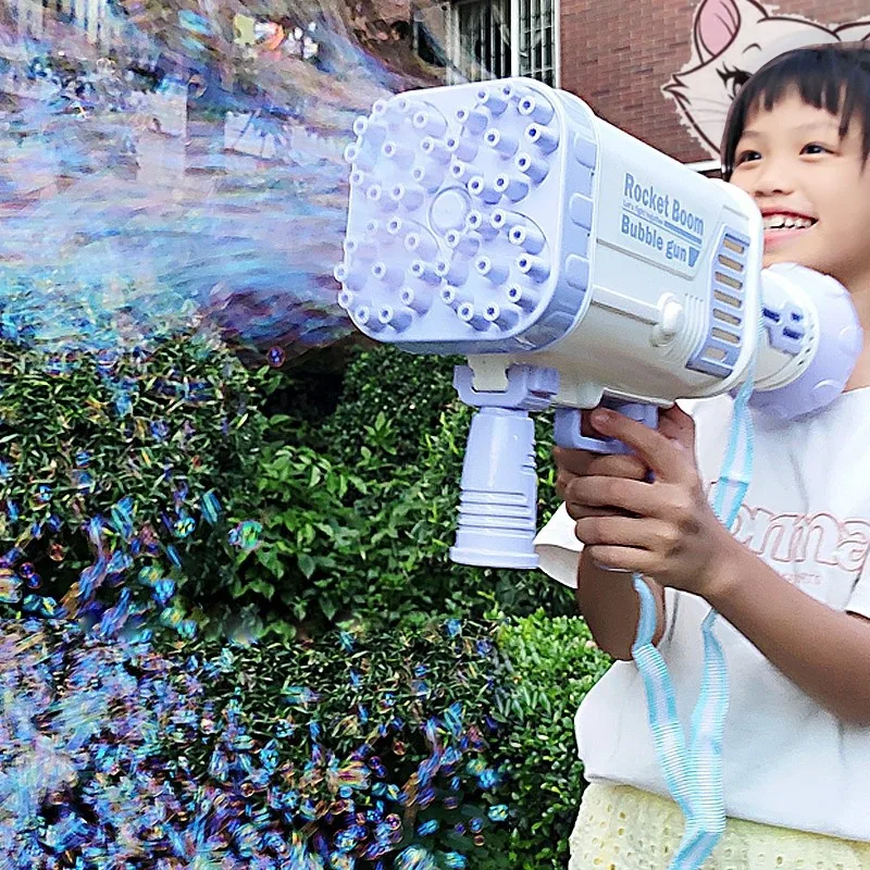 Hot Sales Electric Bubble Gun Gatlin Bubble Gun Machine Soap Bubbles  Magic Bubble for Bathroom  Outdoor Toys For Children soap bubble machine blowing bubble plate navy blue soap for children gift big dish bubble set blower maker bubble outdoor toys