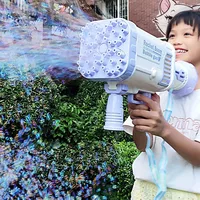Hot Sales Electric Bubble Gun Gatlin Bubble Gun Machine Soap Bubbles  Magic Bubble for Bathroom  Outdoor Toys For Children 1