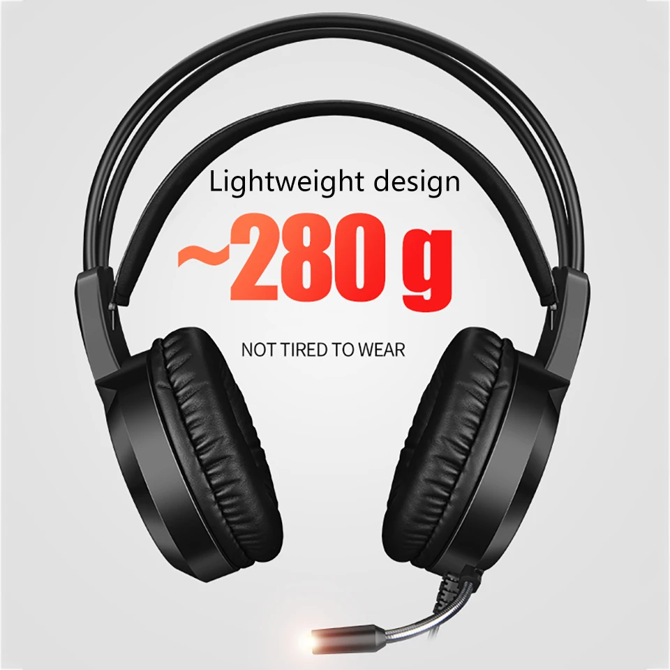 7.1USB Virtual Surround Bass шумоподавление геймерская оголовье гарнитура с микрофоном для ПК компьютера PUBG Игровые наушники RGB огни