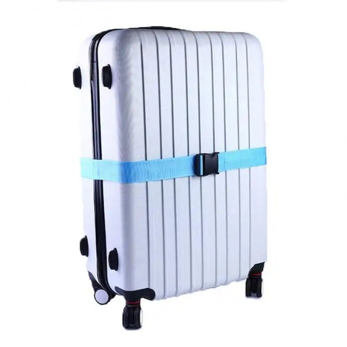 2pcs/pack Travel Classic Practical Luggage Straps Adjustable Luggage Belt Baggage Suitcase Accessories BS