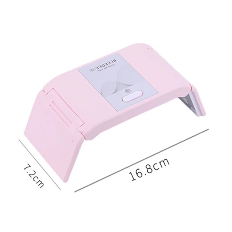 Portable Nail Art Drying Tool White Pink Black 24W Fold UV LED Lamp Nail Dryer USB Nail Lamp Curing Gel Varnish Dryers Machine