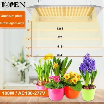 

IOPEN Led Grow Light 100W Quantum Board Indoor Hydroponics Plant Light Greenhouse Tent Box Flower Grow Lights Lamp 4000-5000K