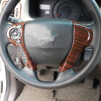 

ABS Car Interior Wood Grain Color Panel Cover Mouldings Trim Stickers Set For Honda Odyssey Elysion 2015-2018 Car Accessories