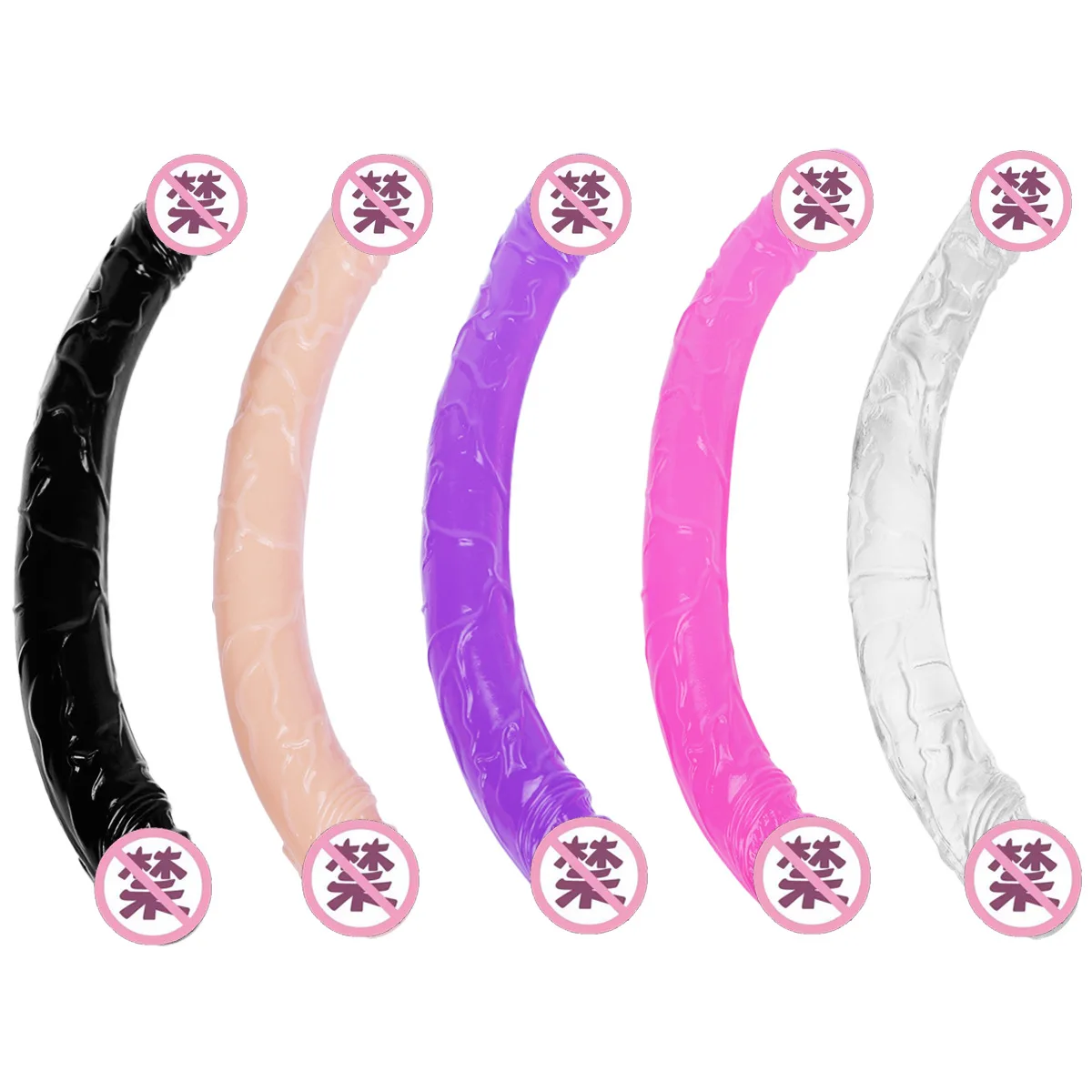 Реалистичный фаллоимитатор реалистичный черного и фиолетового цвета двойной