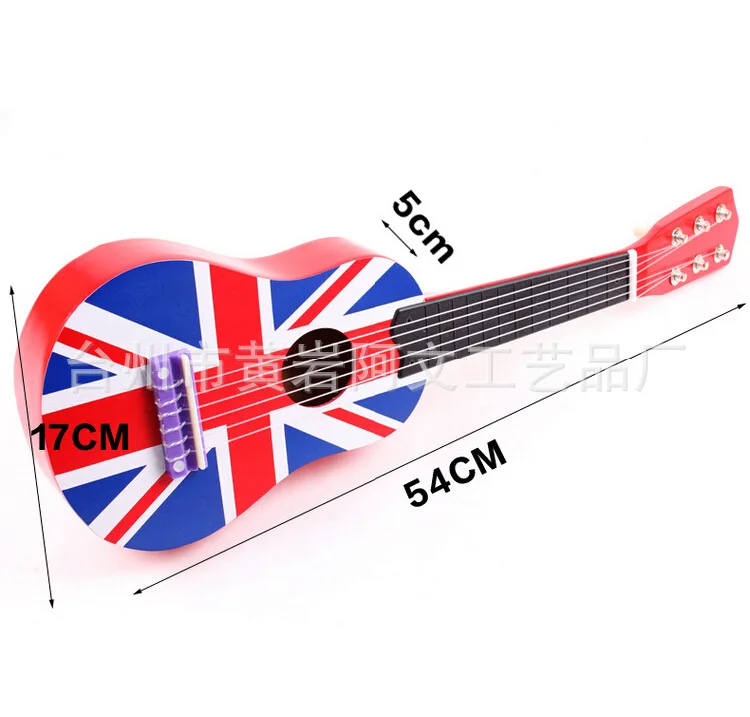 CHILDREN'S Guitar Nylon String CHILDREN'S Musical Instrument Wood Music Toy-Playing Six-String Guitar Preschool Education. 55