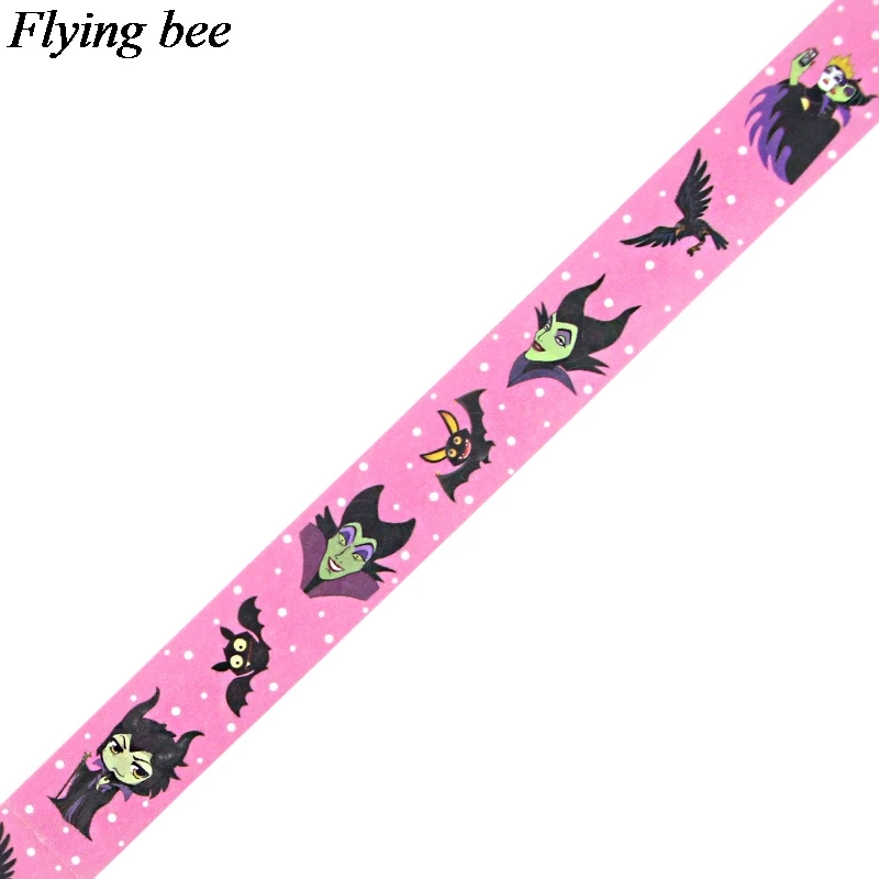 20 шт./лот Flyingbee 15 мм X 5 м Maleficent The Evil queen васи лента бумага DIY декоративная клейкая лента Маскировочные ленты X0686