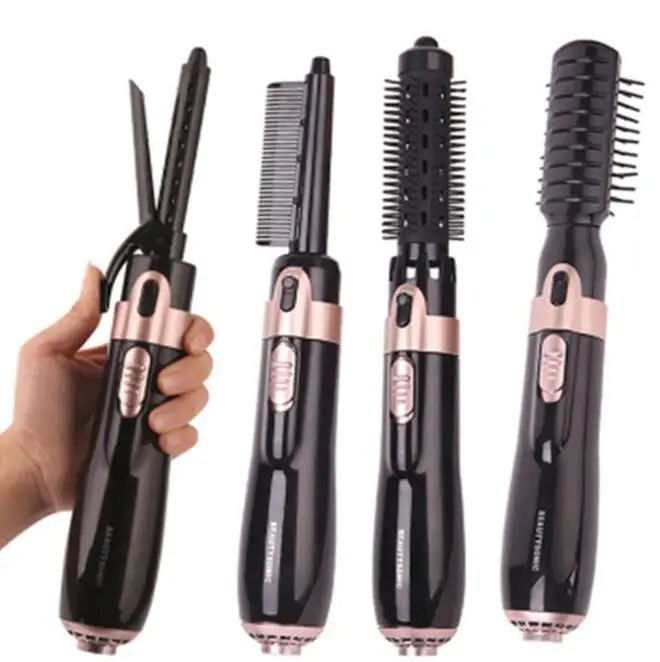 

4 in 1 Multifunctional Hair Curler Hair Straightener Hair Dryer Comb Antiscalding 2 Levels Adjustment Rotatable Cord