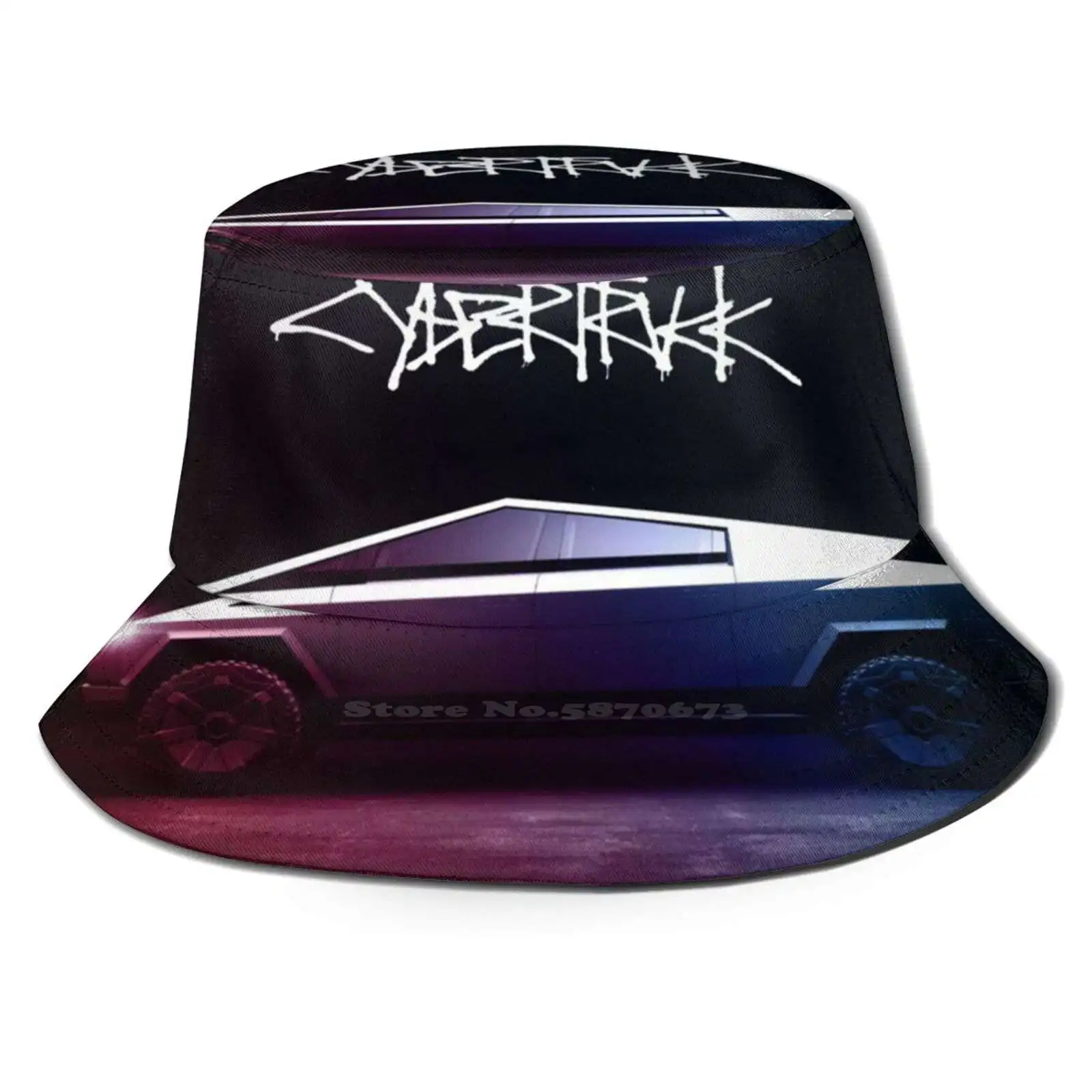 Cybertruck Tesla Pieghevole Panama Cappello Da Pescatore Cap Tesla Tesla Cybertruck Tesla Elon Cybertruck Tesla Muskcyber Truck Futuristico