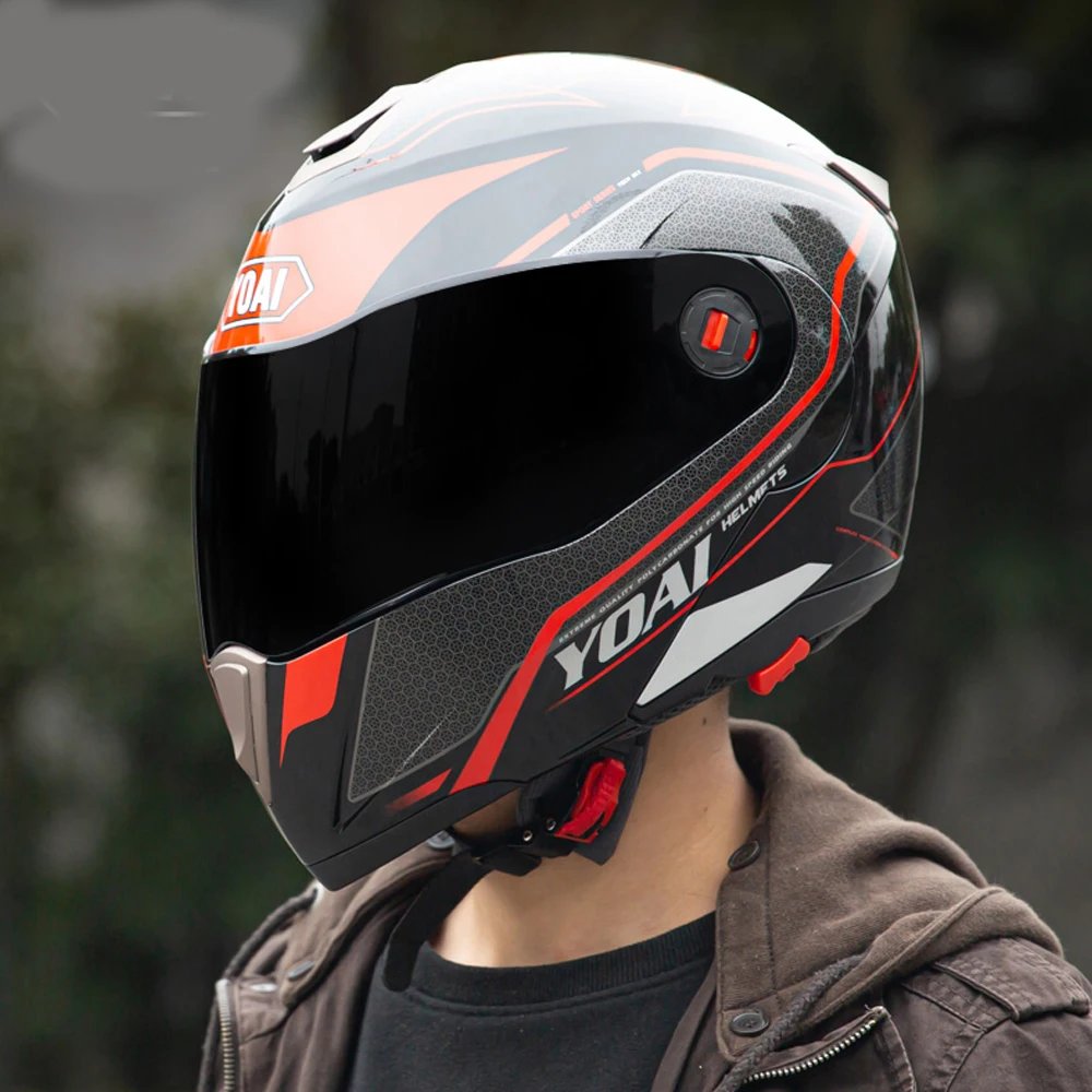 YOAI ������� ��� ���� ������ Ǯ ���̽� ���, Casco Moto ���, ����ũ�ν� ABS ����, ��⼺ ����� ���