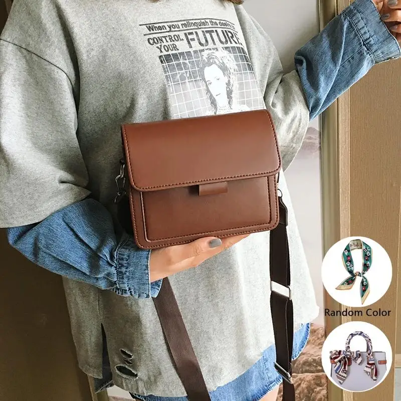 

Women's 2020 bag oblique backpack bag female new woman bag wild simple single shoulder retro small square bag