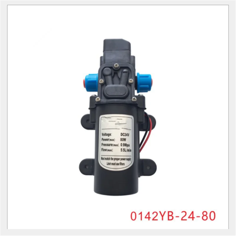Горячая Высокое качество Быстрая DC12V DC24V 80 Вт 5.5L/мин 0.9Mpa воды высокого давления мембранный самовсасывающий насос