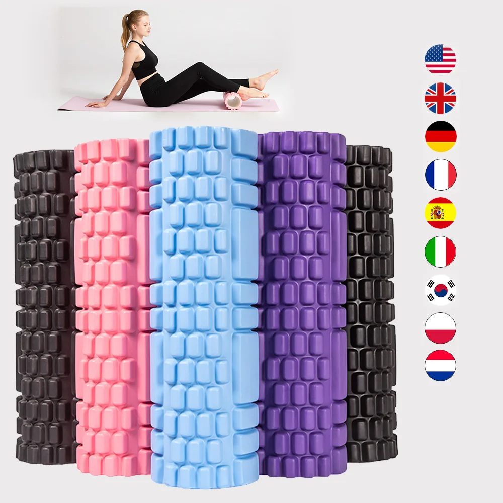 

Hollow Yoga Column Foam Shaft Muscle Relaxer Beginner Wolf Tooth Stick Roller Yoga Fitness Neck Back Waist Training Equipment