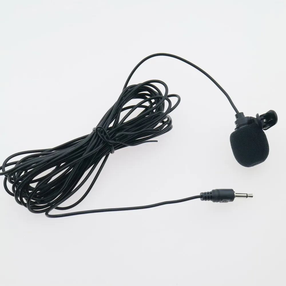 

Pro 3.5mm Standard Instrument Microphones 5m Cable Musich Lavalier Lapel Mics