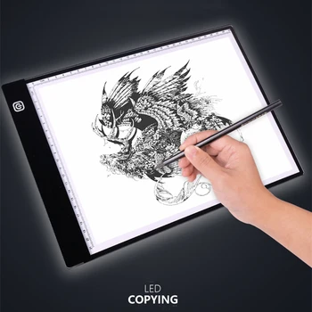 

A4/A5 Size Three Level Dimmable Led Light Pad Tablet Eye Protection Easier for Diamond Painting Tools Accessories Storage Box