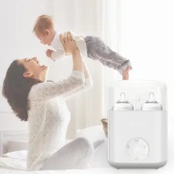 

Baby Double Bottle Sterilizer Milk Warmer Heater for Breast Milk Feeding