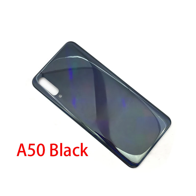 Задняя стеклянная крышка для samsung Galaxy A40 A50 A70 A405F A505F A705F корпус батареи задняя крышка - Цвет: A50  Black