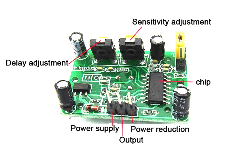 1 шт./лот HC-SR501 Регулировка ИК пироэлектрический инфракрасный PIR датчик движения модуль детектора для arduino для raspberry pi наборы